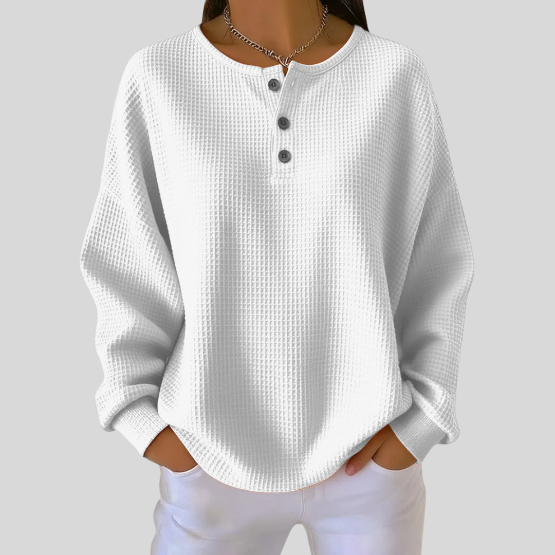 Nessa | Henley Casual Mikina