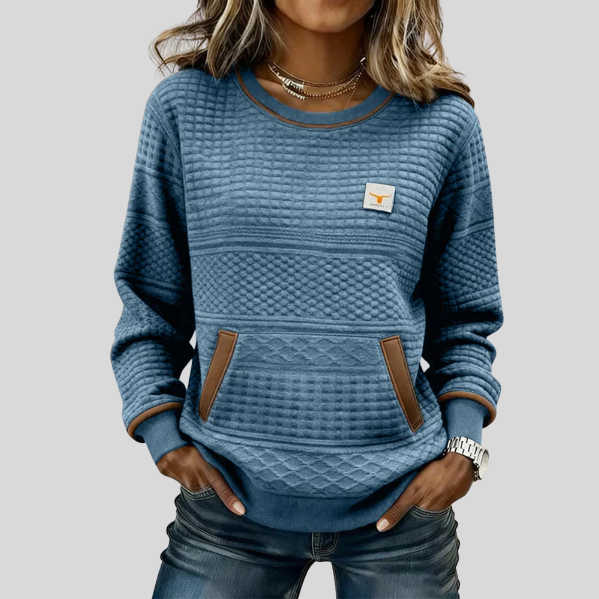 Noelle | Mikina s kulatým výstřihem Colorblock