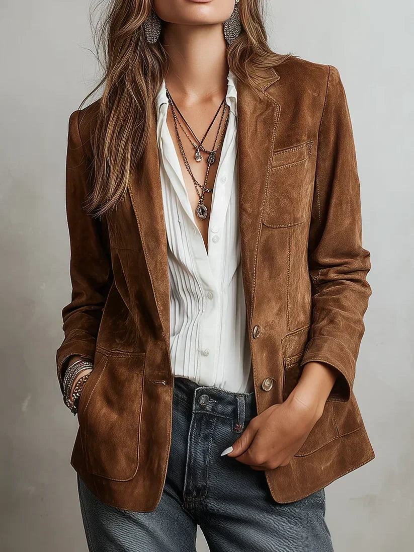 Viktorie | Vintage hnědý blazer