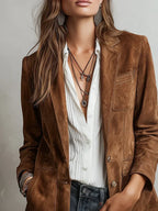Viktorie | Vintage hnědý blazer